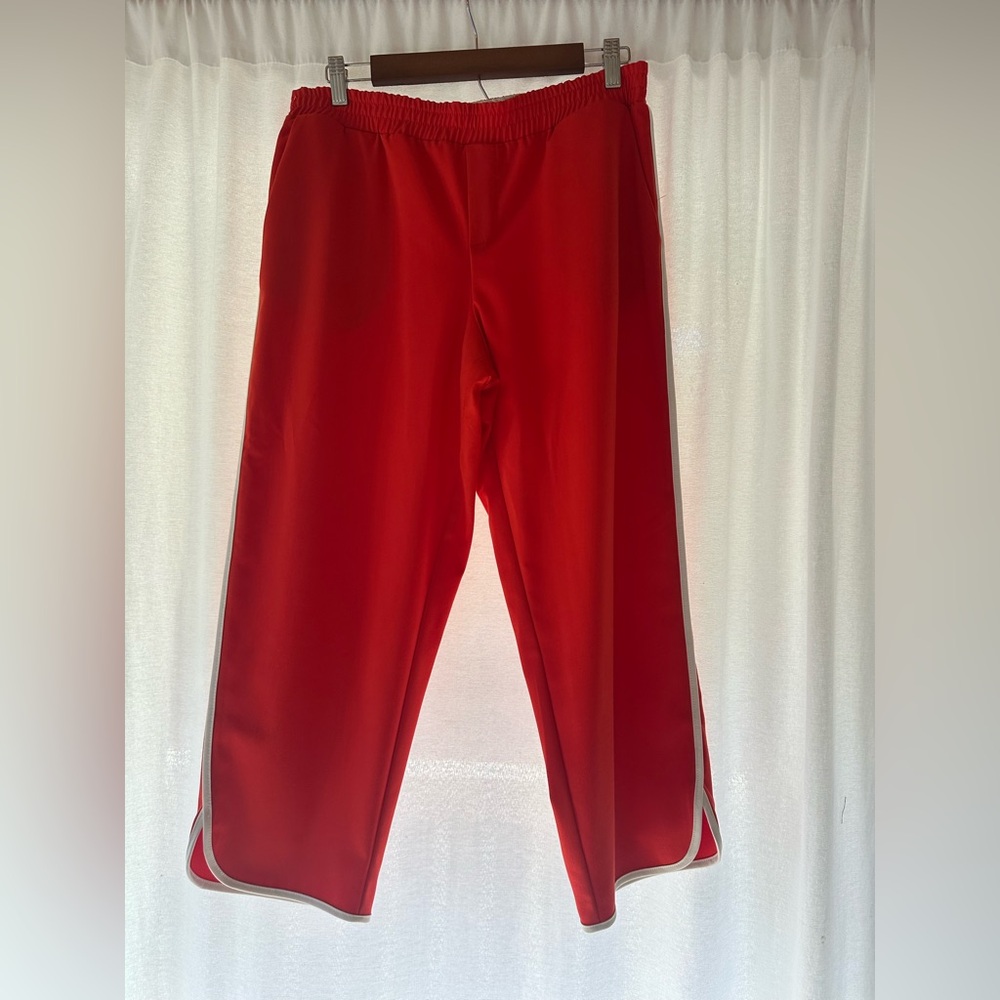 Zara.. red pill in pant with stripes. Pockets